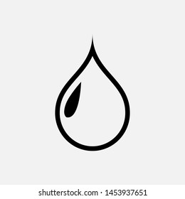 Water Icon. Rain Drop Vector Illustration, Aquatic Signage. Liquid Symbol for Design and Websites, Presentation or Mobile Application. 