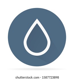 Water Icon. Rain Drop Vector Illustration, Aquatic Signage. Liquid Symbol for Design and Websites, Presentation or Mobile Application