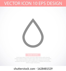 Water Icon. Rain Drop Vector Illustration, Aquatic Signage. Liquid Symbol for Design and Websites, Presentation or Mobile Application