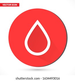 Water Icon. Rain Drop Vector Illustration, Aquatic Signage. Liquid Symbol for Design and Websites, Presentation or Mobile Application