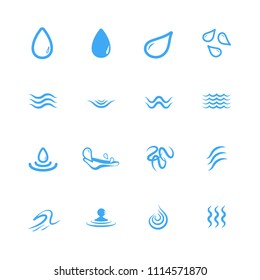 water icon set