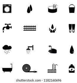 water icon set