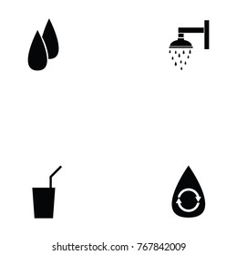 water icon set