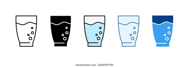 Water Icon Set Multiple Style Collection