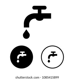 Water icon set.Vector illustration