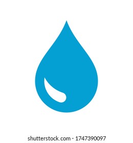 símbolo de icono de agua vector en fondo blanco