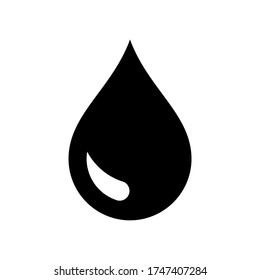 water icon symbol vector on white background