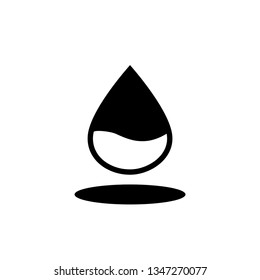 Water icon vector. Flat illustration icon on white background. Glass of water icon. Trendy water logo for your design.