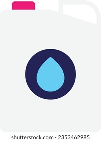 Icono de agua Ilustración plana vectorial