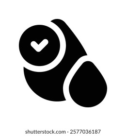 water icon. vector glyph icon for your website, mobile, presentation, and logo design.