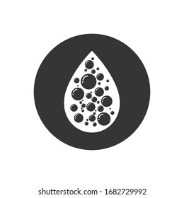 Water Icon. Vector Illustration, Aquatic Signage. Liquid Symbol