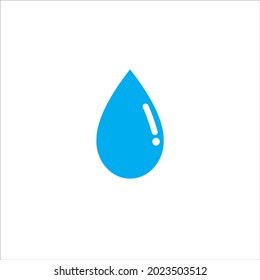 Water Icon Vector Illustration. A drop water icon flat