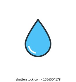 Water Icon Vector Illustration in Filled Style for Any Purpose