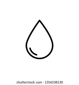 Water Icon Vector Illustration in Line Style for Any Purpose