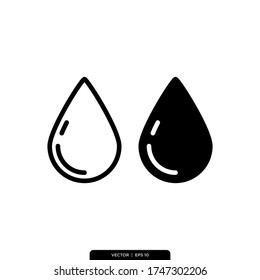 Water Icon Vector Illustration Logo Template 