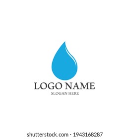 diseño de plantillas de ilustración de vector de icono de agua