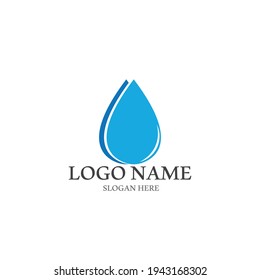 diseño de plantillas de ilustración de vector de icono de agua