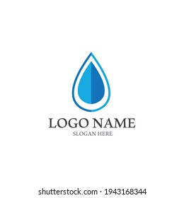 diseño de plantillas de ilustración de vector de icono de agua
