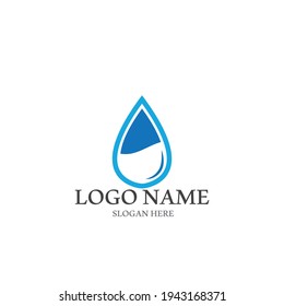 diseño de plantillas de ilustración de vector de icono de agua