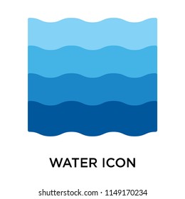 Water icon vector isolated on white background for your web and mobile app design, Water logo concept