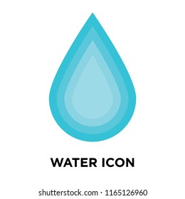 Water icon vector isolated on white background, Water transparent sign , nature symbols