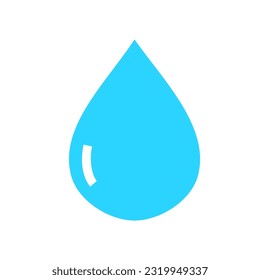 icono de agua. vector de agua aislado en blanco