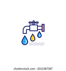 Water icon in vector. Logotype