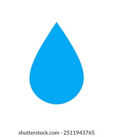 water icon vector on white background. water drop icon