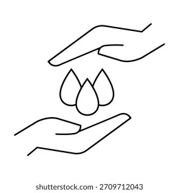 Water icon vector. Rain illustration sign. Watering symbol. Moisture Logo. 