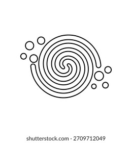 Wassersymbol, Vektor. Regen-Illustrationszeichen. Wasserzeichen. Moisture-Logo 