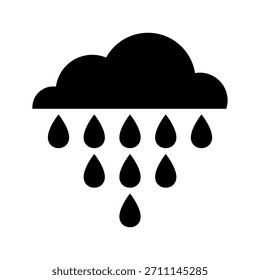 Water icon vector. Rain illustration sign. Watering symbol. Moisture Logo. 