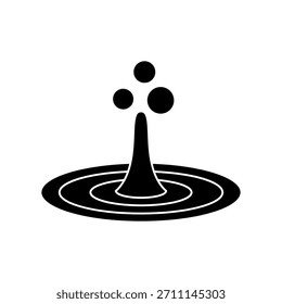 Water icon vector. Rain illustration sign. Watering symbol. Moisture Logo. 