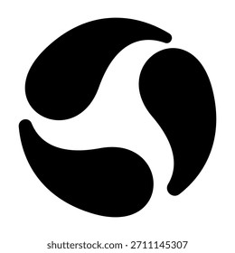 Wassersymbol, Vektor. Regen-Illustrationszeichen. Wasserzeichen. Moisture-Logo 