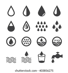 water icon, vector icon set
