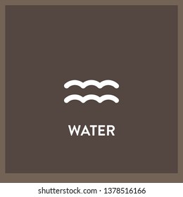 water icon vector. water sign on white background. water icon for web and app
