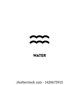 water icon vector. water sign on white background. water icon for web and app