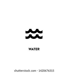 water icon vector. water sign on white background. water icon for web and app
