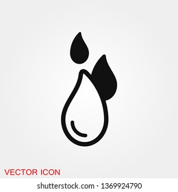 Water icon vector sign symbol for design