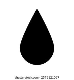 water icon vector simple black line white background
