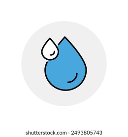 Water icon vector stock illustration