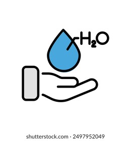 Water icon vector stock illustration