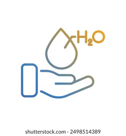 Water icon vector stock illustration