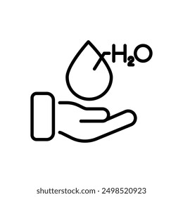 Water icon vector stock illustration