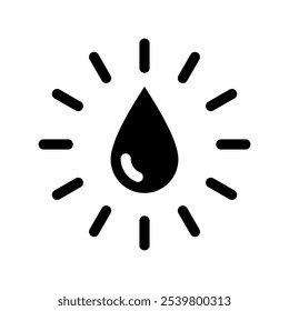 Ilustración de diseño de símbolo de Vector de icono de agua