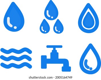 Water Icon. Vector water symbol for your business.