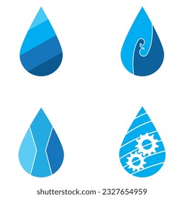 water icon vector template illustration logo design