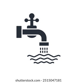 Wassersymbol. vector.Editable stroke.linear style Zeichen zur Verwendung Web-Design, logo.Symbol-Illustration.