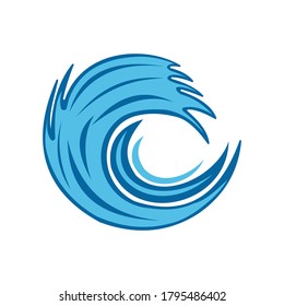 water icon, water wave icon vector symbol isolated illustrations white background