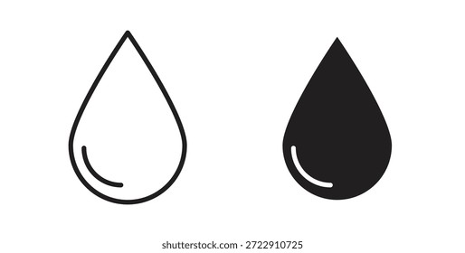 Wassersymbol für Web und App. Vektorgrafik eps