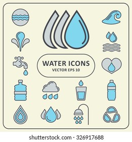 Water icons